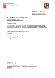 Záštita Ministerstva průmyslu a obchodu - XVIII. ročník