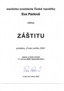 První dáma Eva Pavlová převzala záštitu nad Českými ručičkami 2026