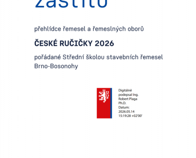 Přehlídka České ručičky 2026 získala záštitu Ministerstva školství, mládeže a tělovýchovy.